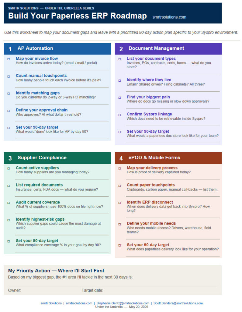 paperless erp with smrtr