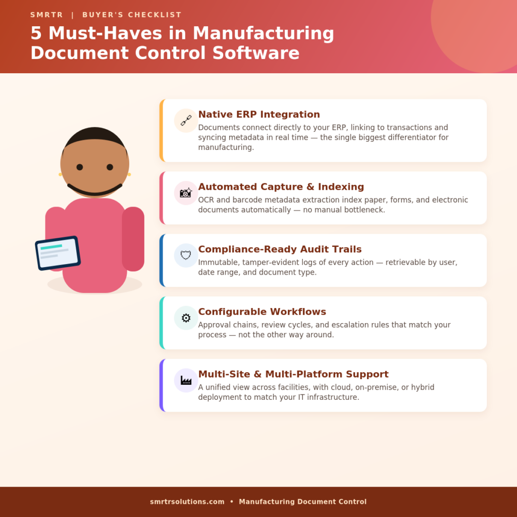5 must-haves in manufacturing document control software
